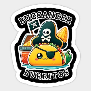 Pirate Baby Taco Feast Sticker